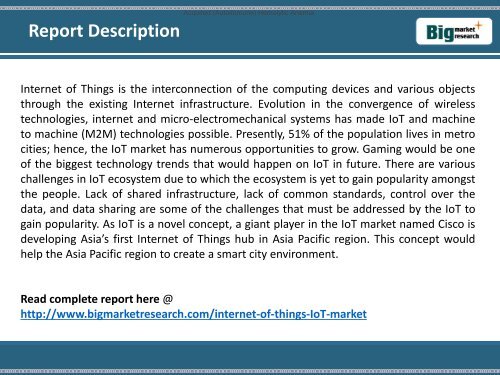  2013-2020 Global Internet of Things (IoT) Market Growth,Demand : BMR