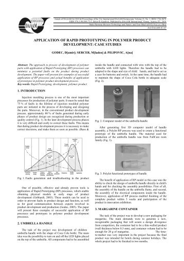 application of rapid prototyping in polymer product ... - Daaam.com