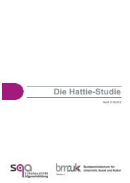 Die Hattie-Studie - SQA - BMUKK - Lev-tirol.at