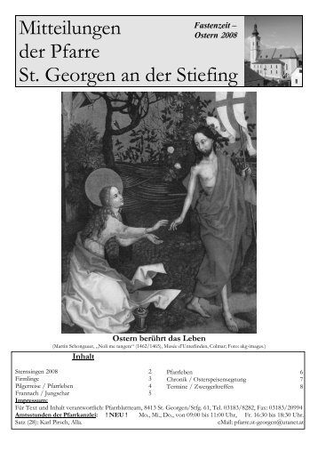 der Pfarre - Pfarre St. Georgen an der Stiefing
