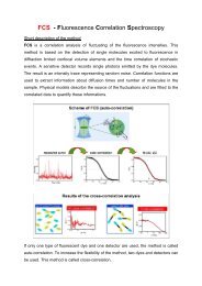 FCS - Fluorescence Correlation Spectroscopy - FMP