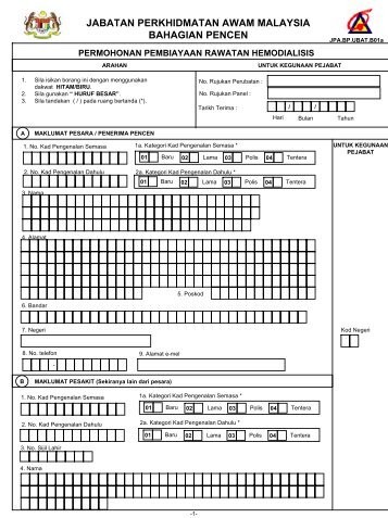 Permohonan Percantuman Perkhidmatan Lepas - Portal Pencen 