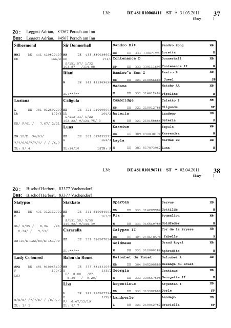 Warmblut - Pferdezuchtverband Oberbayern eV