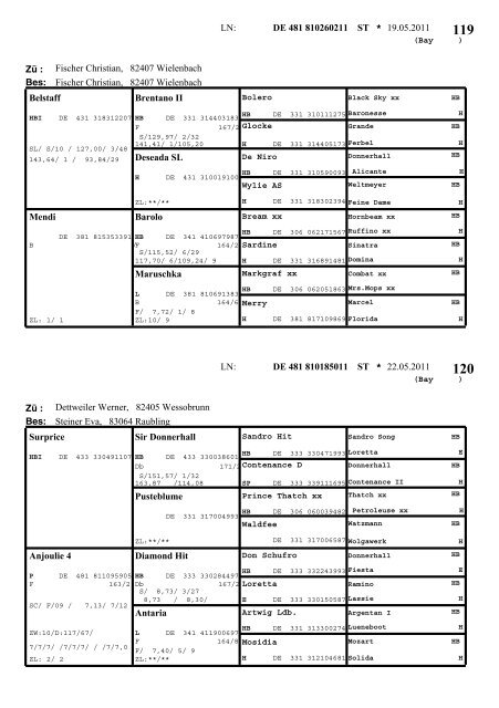 Warmblut - Pferdezuchtverband Oberbayern eV