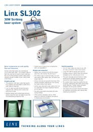 Linx SL302 - Linx Printing Technologies