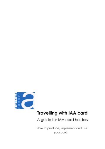 Travelling with IAA card - International Association of Art (IAA)
