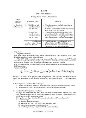 11 Sifat Terpuji - PAI SMPN 3 Baradatu