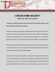 Corliss Home Security: Smart lock 'Bolt' from Lockitron
