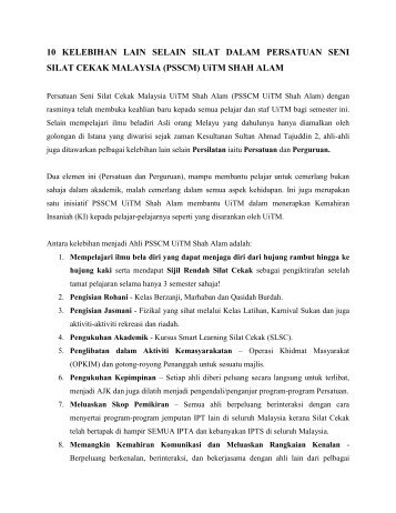 (PSSCM) UiTM SHAH ALAM