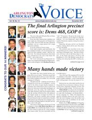 Many hands made victory - Arlington County Democratic Party