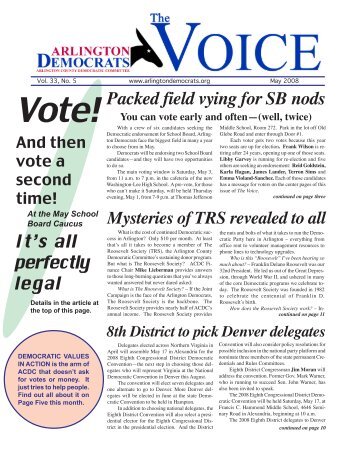 Dem newsletter - Arlington County Democratic Party