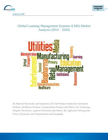 Global Learning Management Systems (LMS) Market Analysis (2014 – 2020)