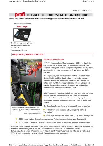 profi.de_November 2012.pdf - Gangl Docking Systems