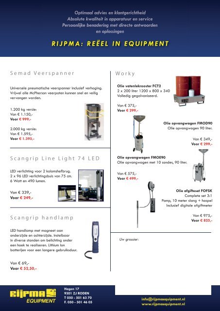 Actiekrant Rijpma Equipment