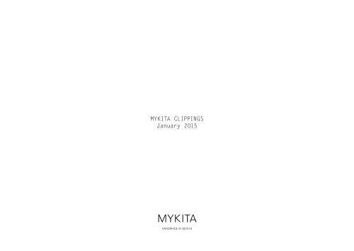 MYKITA CLIPPINGS January 2015