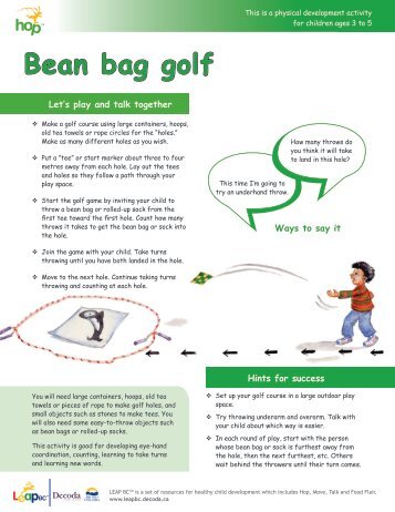 Bean bag golf