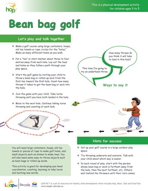 Bean bag golf