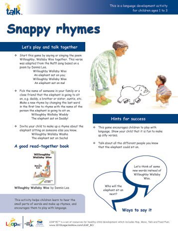 Snappy rhymes