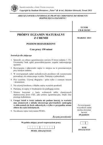 marzec 2013 - Tutor - ToruÅ