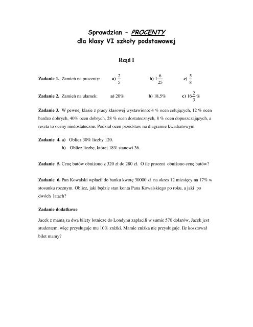Sprawdzian Pro Cen Ty Pdf