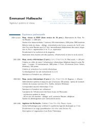 Curriculum vitae - Observatoire de Paris