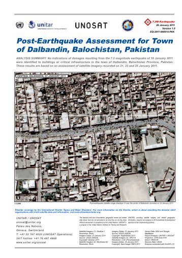 Post-Earthquake Assessment for Town of Dalbandin ... - Maps