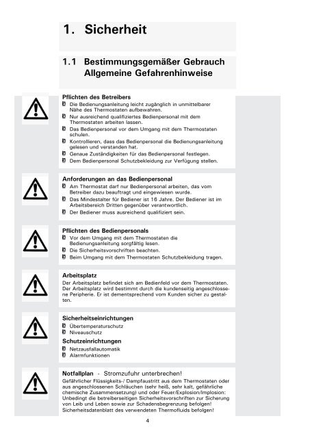 4. Temperierung via Regler 4.3 Voreinstellungen ändern - HUBER