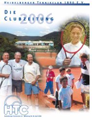 HTC Clubzeitung 2010 - Heidelberger Tennisclub 1890 eV