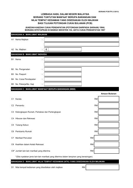  JADUAL  POTONGAN PCB  2020 PDF