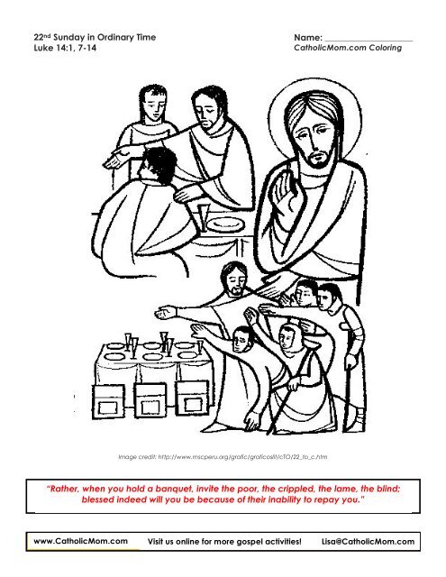 Coloring Page - Catholic Mom