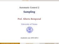 Automatic Control 2 - Sampling