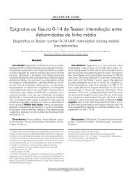 Epignatus ou fissura 0-14 de Tessier: interrelaÃ§Ã£o entre ... - ABCCMF