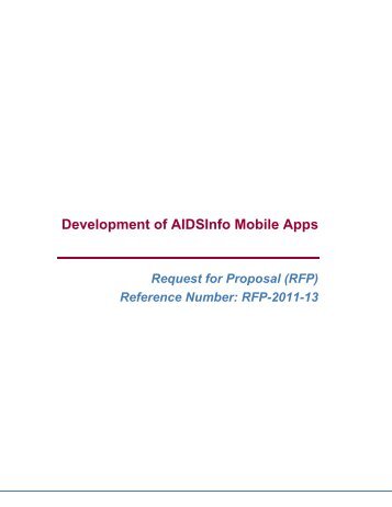 Development of AIDSInfo Mobile Apps