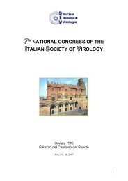 national congress of the italian society of virology - SIV