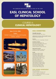 EASL CLINICAL SCHOOL OF HEPATOLOGY - European ...