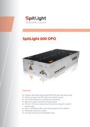 SpitLight 600 OPO - InnoLas Laser