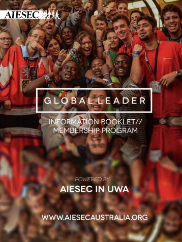 AIESEC in UWA Membership Booklet