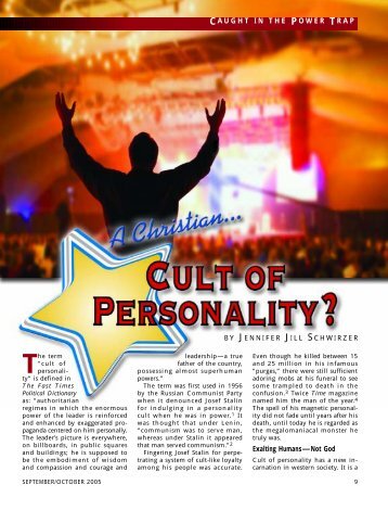 A Christian Cult of Personality? - Plain Truth Ministries