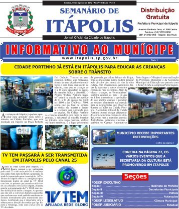 INFORMATIVO AO MUNÃCIPE - Prefeitura Municipal de ItÃ¡polis