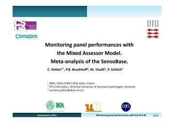 Monitoring panel performances with g p p the Mixed Assessor Model ...