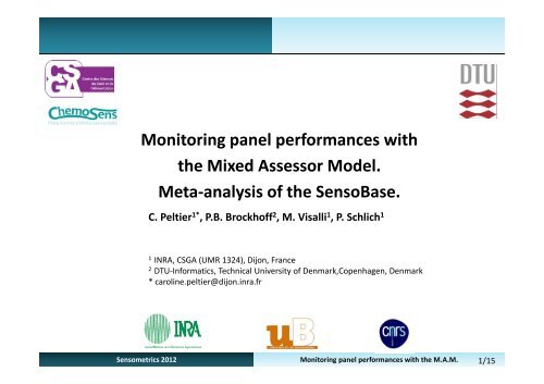 Monitoring panel performances with g p p the Mixed Assessor Model ...