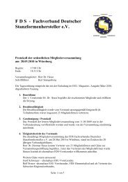 Protokoll der FDS-Mitgliederversammlung vom 28.05.10 - ESU