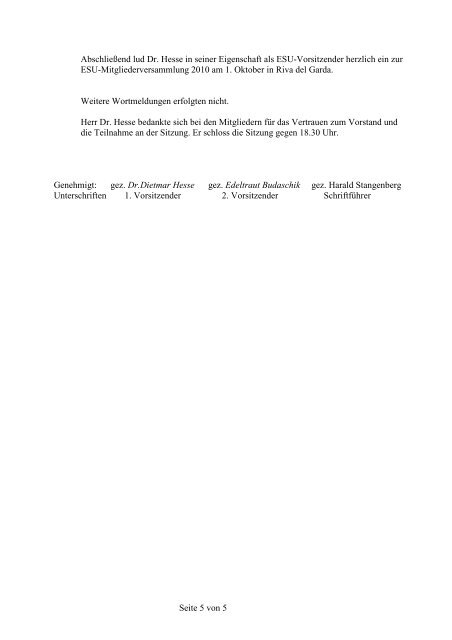 Protokoll der FDS-Mitgliederversammlung vom 28.05.10 - ESU