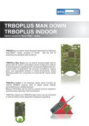 TrboPLUS Man Down - BPG Radiocomunicazioni