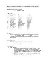 Executive Meeting Minutes Jan 12, 2006