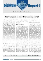 Maisenbacher DiamantReport 4/98 - diamantreport.de