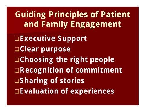 Patient and Family - Health Care Quality Summit