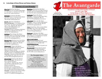 The Avantgarde - Principality of Avacal