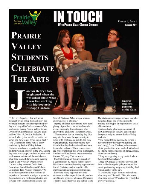 Summer Edition - 2011 - Prairie Valley School Division