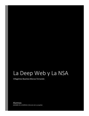 La Deep Web y La NSA